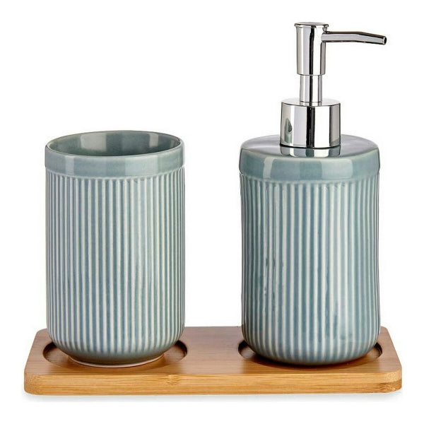 SET DA BAGNO GRIGIO CERAMICA BAMBÙ