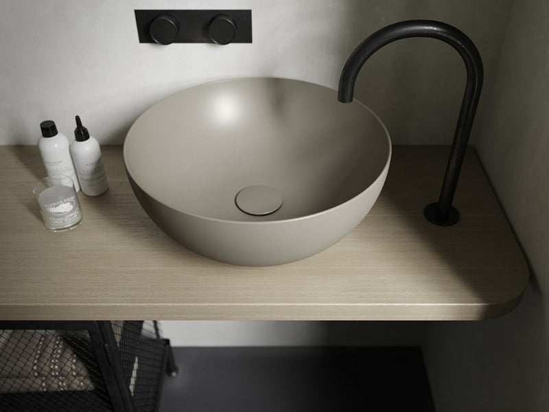 LAVABO D'APPOGGIO SABBIA HATRIA ALCHEMY HAPPY HOUR SLIM 06:00s 07:00s 11:00s - Living Bagno Shop