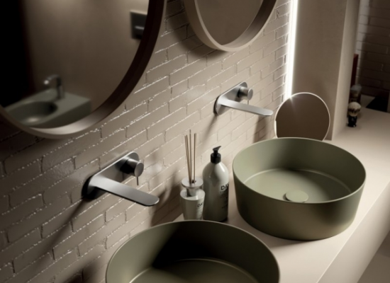 LAVABO D'APPOGGIO SELVA HATRIA ALCHEMY HAPPY HOUR SLIM 06:00s 07:00s 11:00s - Living Bagno Shop