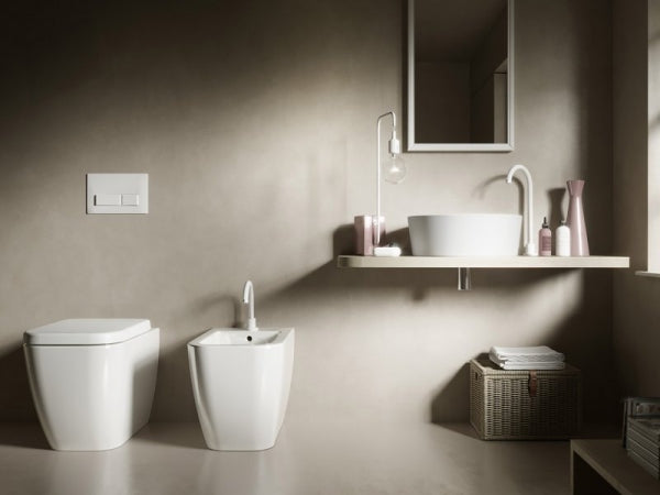 Sanitari Hatria "Bianca"  Bidet terra filomuro - Living Bagno Shop