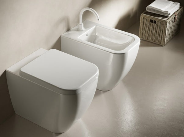 Sanitari Hatria "Bianca" vaso terra filo muro - Living Bagno Shop