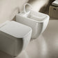 Sanitari Hatria "Bianca"  Bidet terra filomuro - Living Bagno Shop