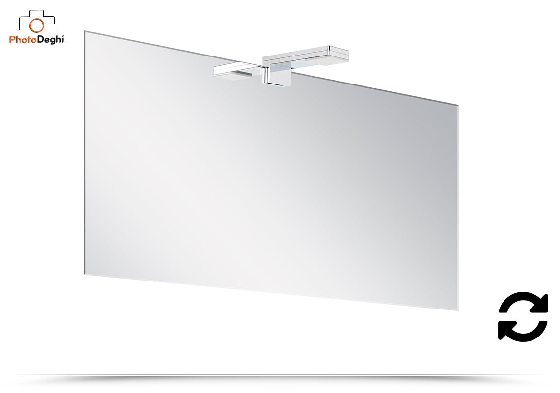 Specchio 40x75 con aplique inclusa - Living Bagno Shop